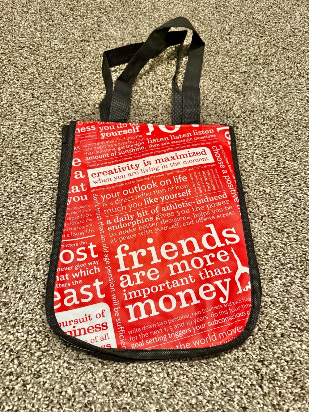 Lululemon shopping bag - original “manifesto” style tote